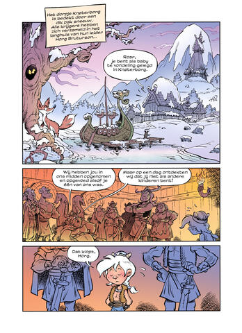 Finished page for "Roar", the Vikingboy.